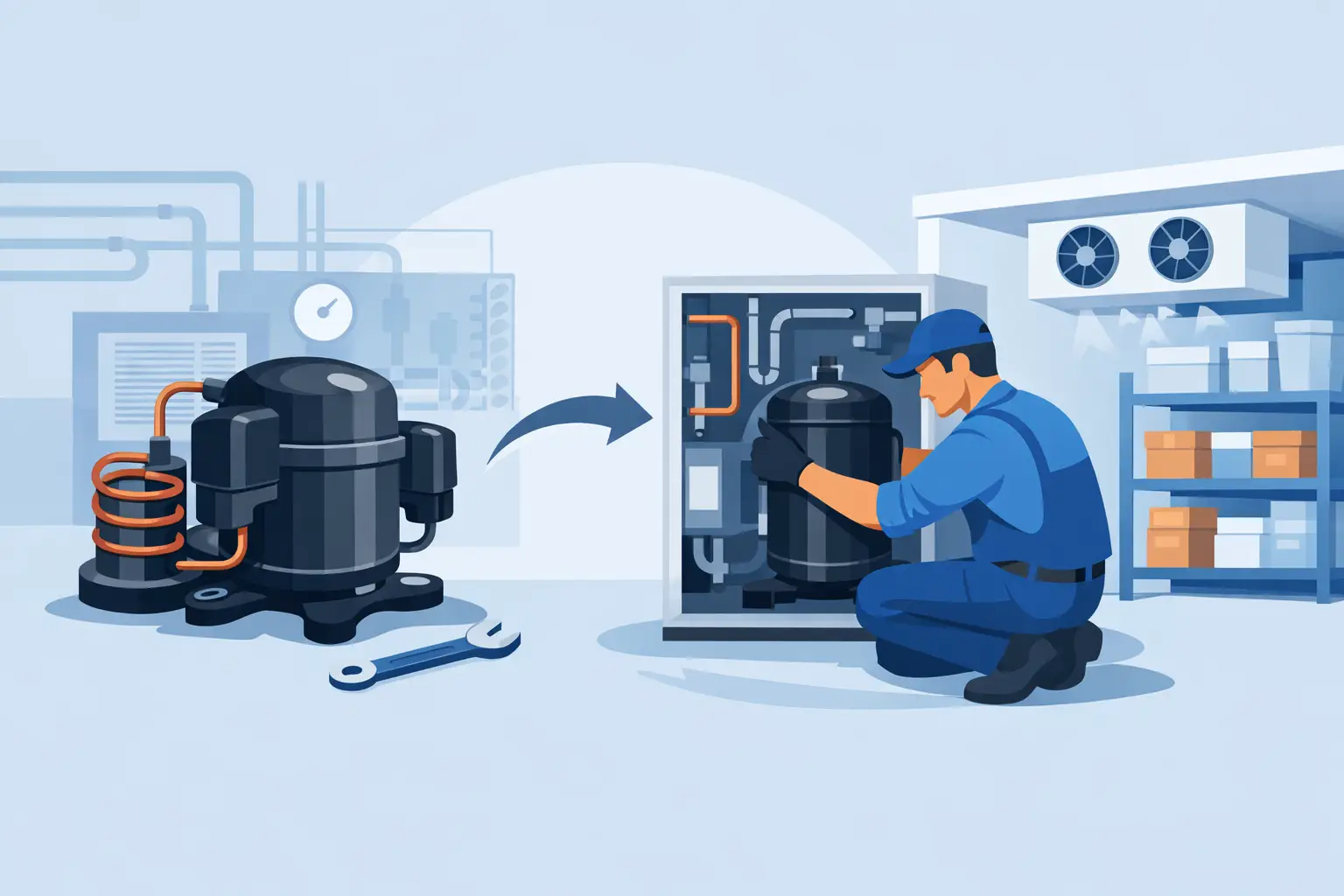 Compressor Replacement for Cold Room Systems